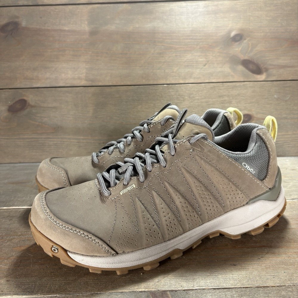 oboz sypes womens size 7.5 shoes brown leather athletic hiking sneakers